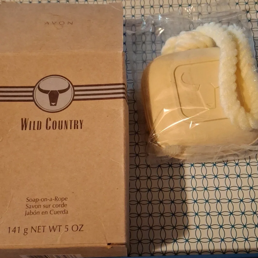 Avon Wild Country Cream Soap on a Rope Sealed
